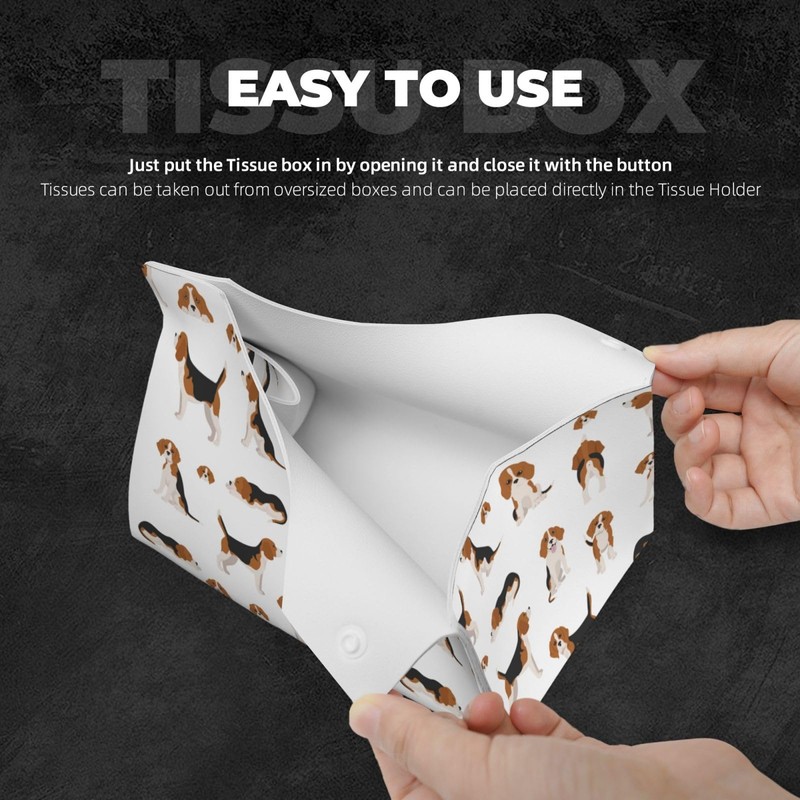 Tissue Case, Beagle, Dog, Cute, Dog Pattern, Tissue Box, Stylish,
