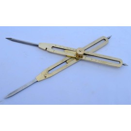 brass gift store Proportional Divider Engineer Drafting Tool 9 INCH Scientific Steel Point