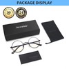 Joopin Blue Light Filter Glasses Men's Round Glasses Computer Glasses