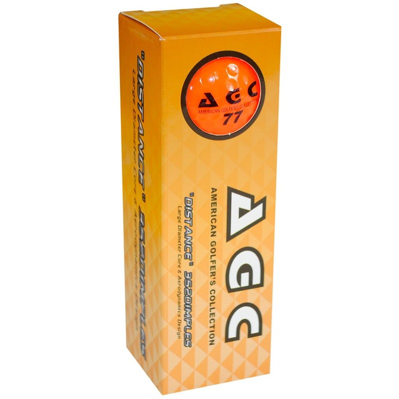 LEZAX AGC Golf Balls, 1 Dozen (12 Pack) Orange AGBA-3790