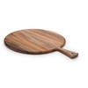 Ironwood Gourmet Acacia Wood Provencale Paddleboard, XL Round Serving Board