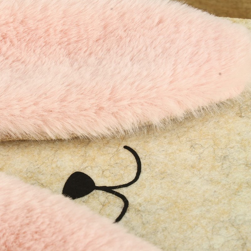 MACOSA CP53514 Easter Gift Bag Rabbit Felt Cream Pink Felt