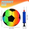 Rainbow Football,Ideal for Family Games Toddler Ball,Kids Garden Toy, Easy