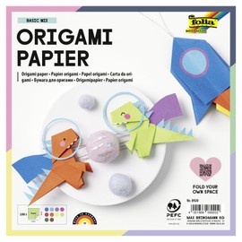 IDENA Folia 8920 - Fogli per origami, 20 x cm, 70 g/m², 100 pz. in colori assortiti