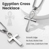 Polished Plain Egyptian Ankh Cross Religious Pendant Necklace Talisman Jewelry