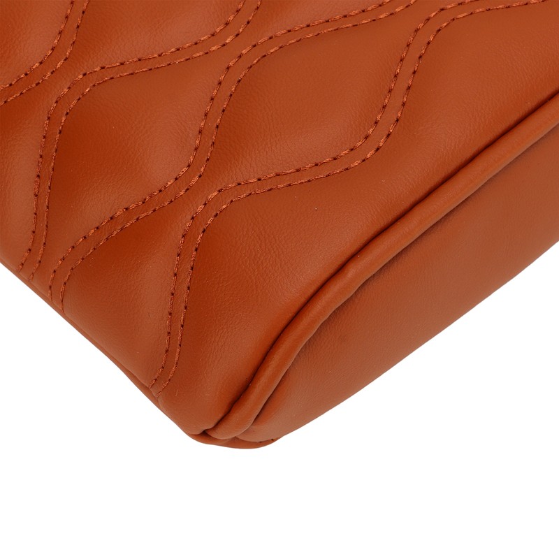 Center Console Armrest Cover Pad Universal PU Leather Waterproof Elastic
