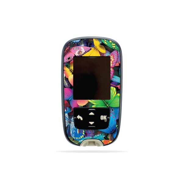 MightySkins Skin Compatible with Accu-Chek Guide - Butterfly Party |
