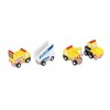 12pcs Wooden Mini Trucks Forward Backward Promote Cognitive Kids Educational