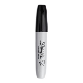 Sharpie Permanent Markers Chisel Tip Black 4 Count