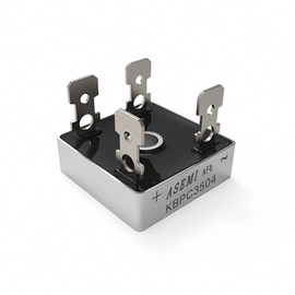 (Pack of 2pcs) ASEMI KBPC3506 Bridge Rectifier diode 35A 600V Sliver Metal Case can Replace KBPC2506/KBPC2504