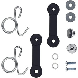 2 Pack 532160793 160793 Tractor Bagger Latch Grass Chute with Hook Bagger Latch Straps for Husqvarna/Poulan/Roper/Sears/Craftsman/Weed Eater/AYP