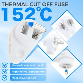 MOOTVGOO 4 Pack 152°C 005899F Thermal Cut Off Fuses, Swimming Pool Rollout Switch Replacement for Raypak 005899F Zodiac R0012200 Pool Heater