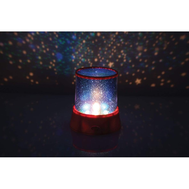 Red Night Lights for Kids- Star Design Projector Bedside Lamp