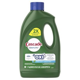 Cascade Complete +Oxi Gel Dishwashing Detergent, Fresh Scent, 60 fl oz