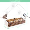 Comzantor Bird Feeder, Bird Feeder with Suction Cups, Window Feeder