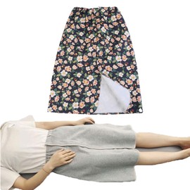 Yodilala Unisex Full-Open Adult Diaper Skirt, Waterproof Diaper Skirt, Adjustable Diaper Skirt, Reusable Side Leakage Diaper pad, Suitable for Adults, The Elderly, and Children(Green,M)