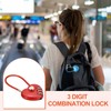PATIKIL 3 Digit Cable Combination Lock, 3 Pcs Heart Shape