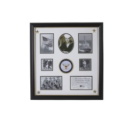 Allied Frame US Navy Medallion 7 Picture Collage Frame with Stars