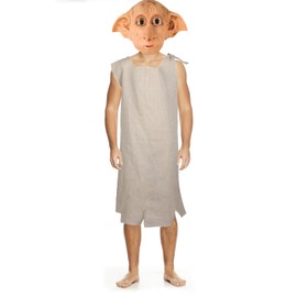 SINSEN Dobby Costume Mask for Adults Latex House Elf Dobby Cosplay Costume with Elf Mask for Masquerade Parties