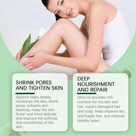 Skin Moisturiser Moisturising Aroma Care Intimate Care Oil, 100 ml Firming Organic Skin Oil Beauty Body Oil Firming Skin Care Oil Against Stretch Marks, Body Oil for Care and Relaxation (Green)