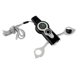 emergency tool compass whistle emergency flashlight