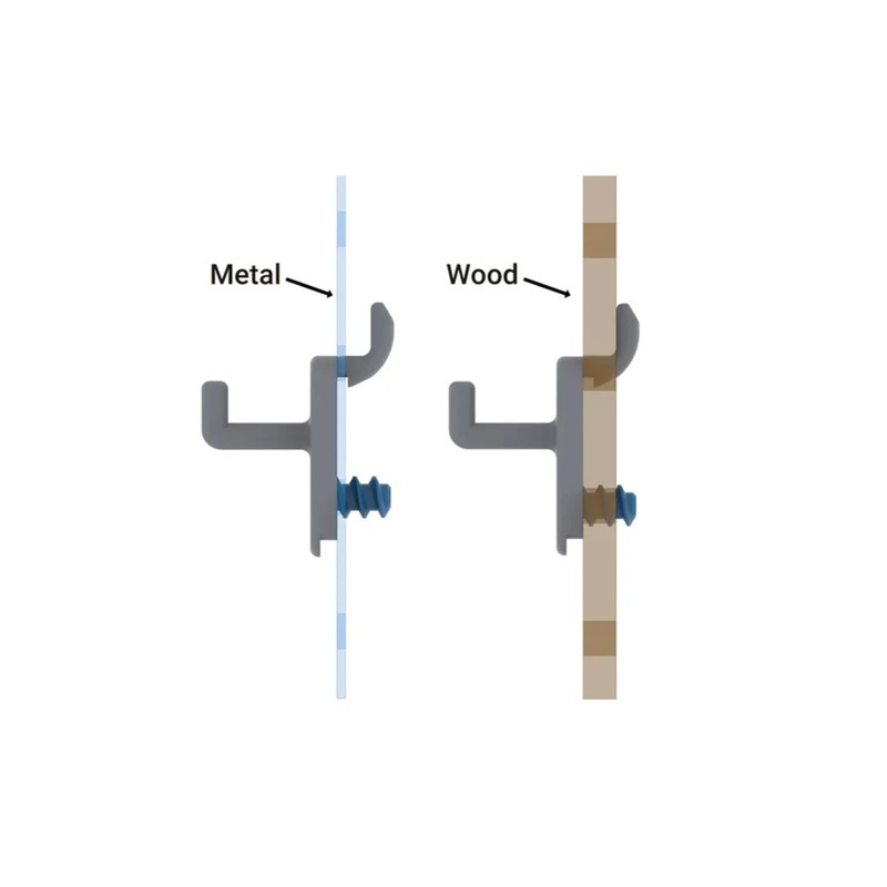 ROCKLER Hang-Tight Pegboard C Hooks for Hanging Tools - Secure