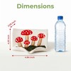 Mushroom Ceramic Soap Dish Scroll Shape Soap Holder with Self-Draining
