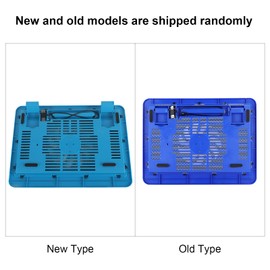 Laptop Cooling Pad, Super Quiet Laptop USB Cooler Base Big Fan Stand with Blue LED for 12-14inch Notebook Computers