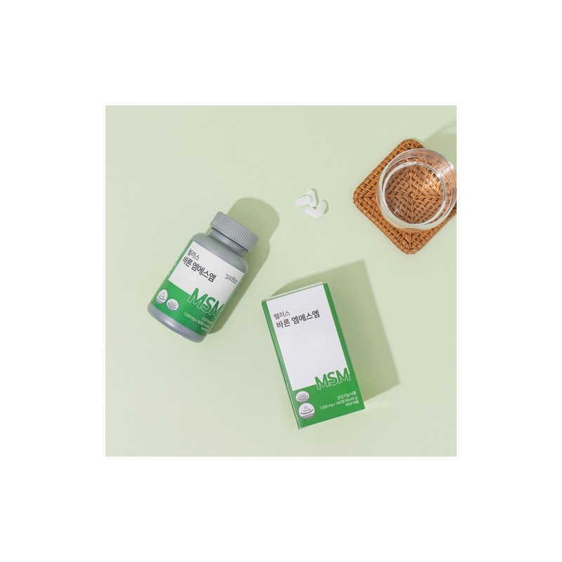 Wellus Premium MSM 1026mg 180 Tablets / 웰러스 바른 엠에스엠