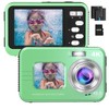 HICSHON Digital Camera, Digital Camera, 4K Underwater Camera, Waterproof Camera,