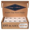 King C. Gillette Double-Edge Safety Razor blades for better control,