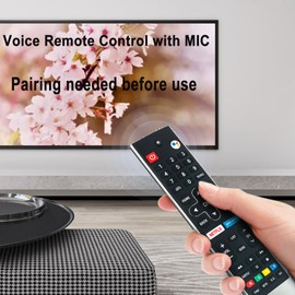 HS-7720 HS-7720H Replace Voice Search Remote Control Compatible with Skyworth 4K UHD Smart Android TV UD7200 Series 50UD7200 55UD7200 65UD7200 75UD6200