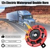 Saihisday 130DB 12V Air Car Horn - Electric Waterproof Double