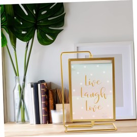 Ipetboom Elegant Rotating Photo Frame Vintage Metal Picture Holder for Tabletop for Living Room Bedroom and Dining Room Stylish Display Frame for Commemorative Photos