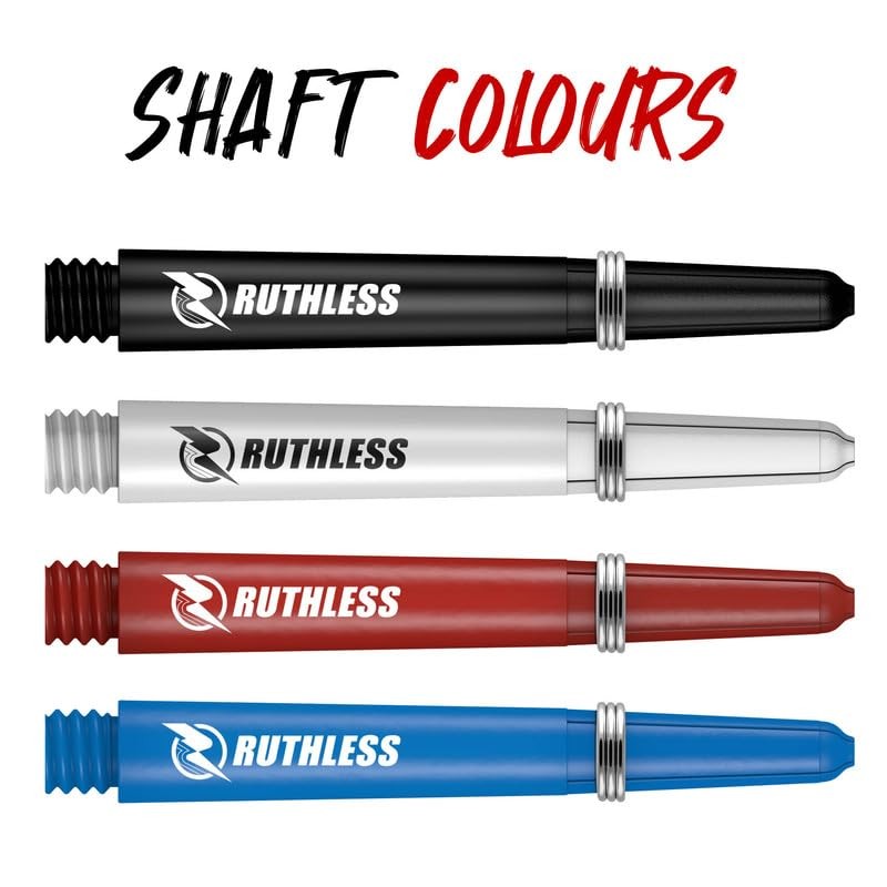Ruthless Deflectagrip Dart Stems | Durable Nylon Shafts with Springs