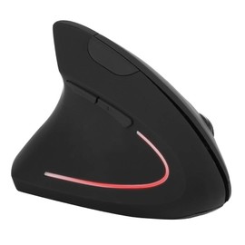 ASHATA Wireless Vertical Mouse, Left-Handed 2.4GHz Wireless USB Ergonomic Vertical Optical Mouse For PC Computer Laptop