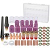 63PCS TIG Welding Torch Accessories kit Nozzle Collets Body Stubb