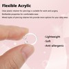 Yolev 31 Piece Plastic Nose Piercing Set Transparent Ear Piercings