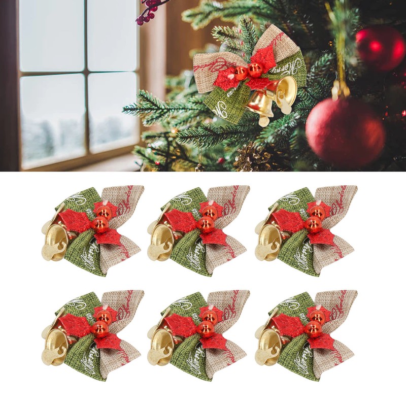 50Pcs Mini Bowknot Bells Durable Metal Happy Vibes Widely Used