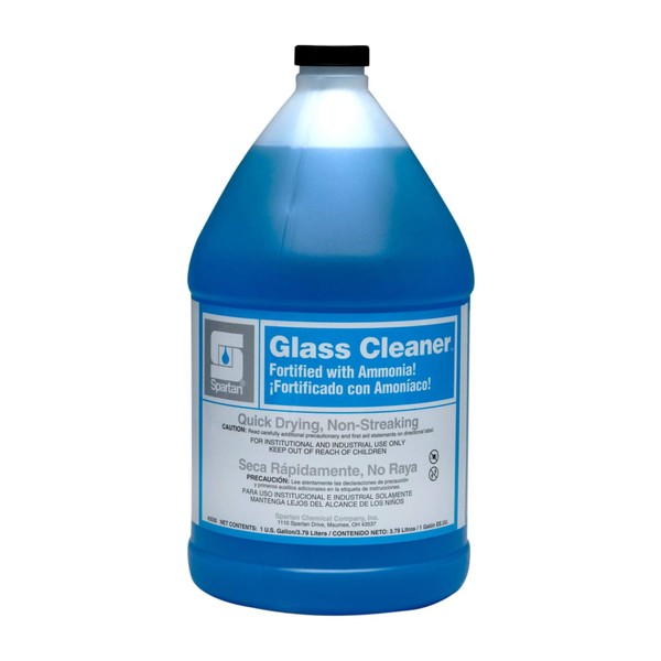 Spartan Glass Cleaner with Ammonia, Gallons,4 Per Case