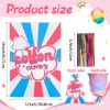 LEOSINDA 25 Pcs Cotton Candy Bags,12 x 18 Inches with