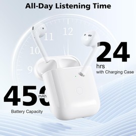 Gadihua Wireless Charging Case Replacement for AirPods 1/2, Compatible with 1st & 2nd Gen