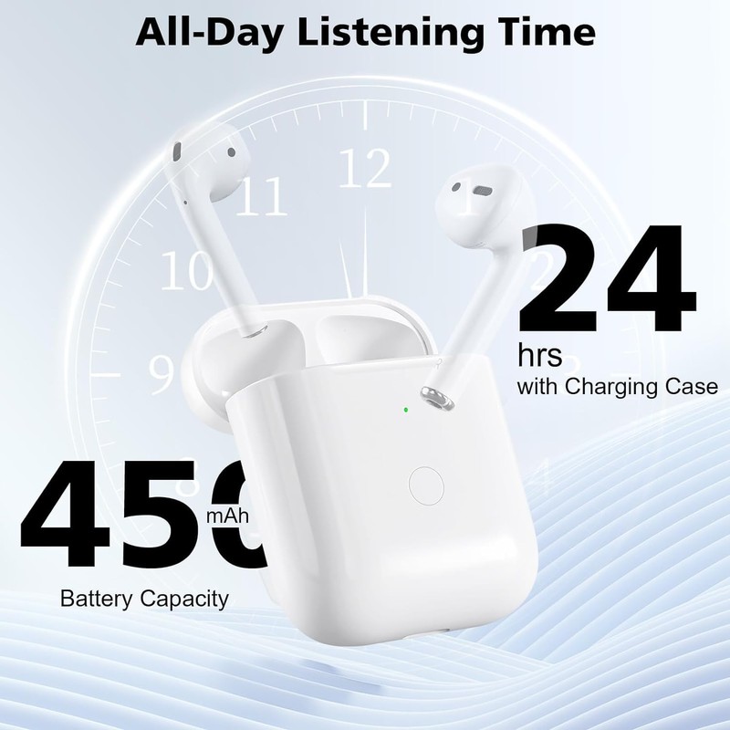Gadihua Wireless Charging Case Replacement for AirPods 1/2, Compatible with