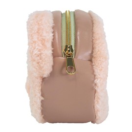 Sanlemon P-9432 Soft Cotton Pouch, Bear, PK 6.5 x 2.0 x 3.9 inches (16.5 x 5 x 10 cm), Miscellaneous Goods, Small Items, Gusset, Zippered, Animal Bear