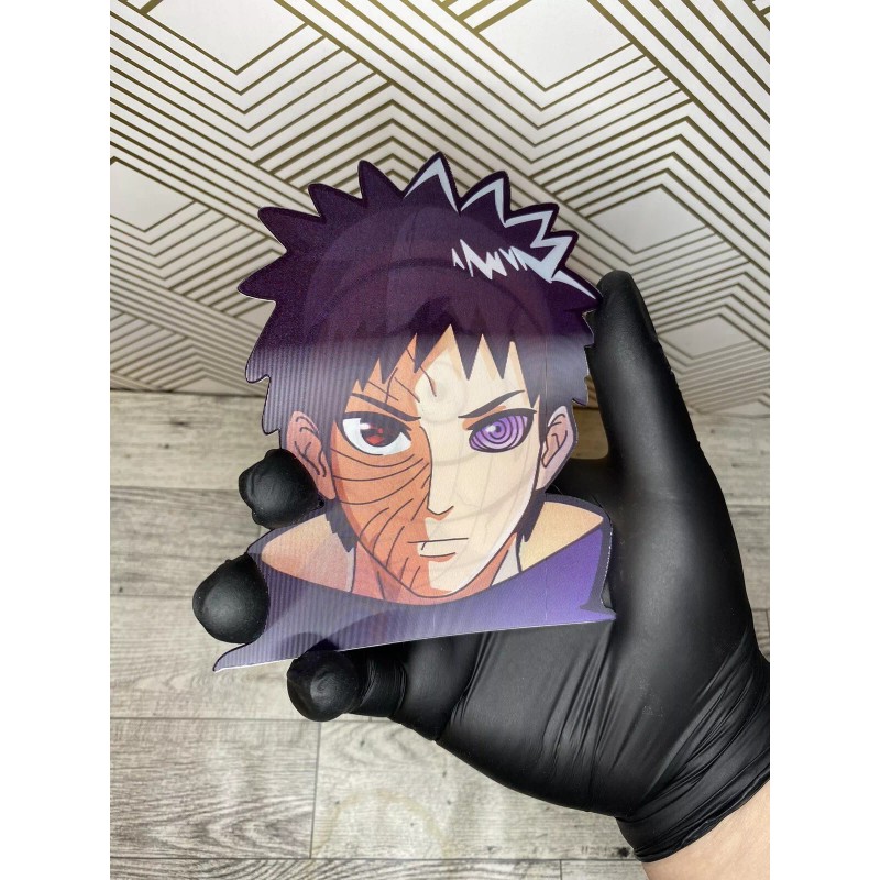 Naruto Shippuden Obito Uchiha 3D Lenticular Motion Car Sticker Decal