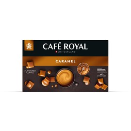 Café Royal Professional Pads, Caramel Flavoured Coffee, 50 Nespresso®* Professional Compatible Pads for Office and Hospitality, Rainforest Alliance Certified, 100% Arabica Coffee, Flavoured