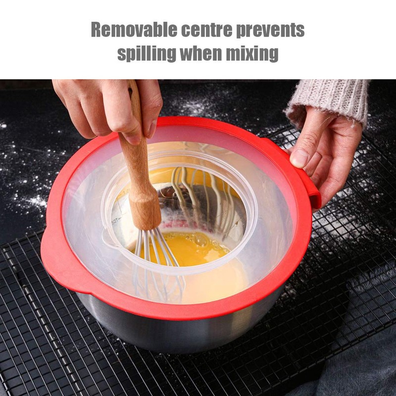 Multifunction Stainless Steel Mixing Bowl with Various Lids and Graters