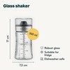 SILBERTHAL Glass Salad Dressing Shaker 300ml with Printed Recipes