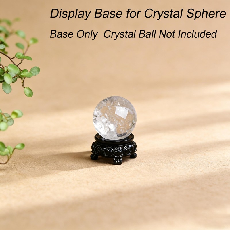 2in Crystal Ball Stand, Sturdy Desktop Ornament Display Pedesta