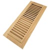 Homewell White Oak Wood Floor Register Vent Cover, Drop in